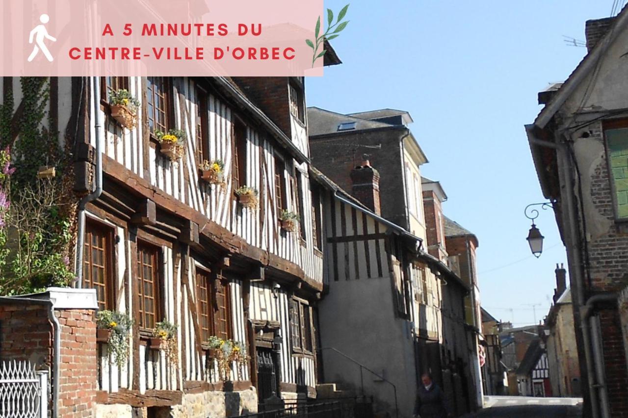 Suite Jungle - Jardin, Netflix Et Parking - Le Manoir Aux Pommes Orbec Exterior photo